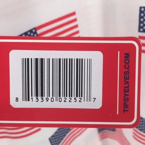 Tipsy Elves NWT Mens XL Flag T-Shirt 4th of July - Picture 9 of 10